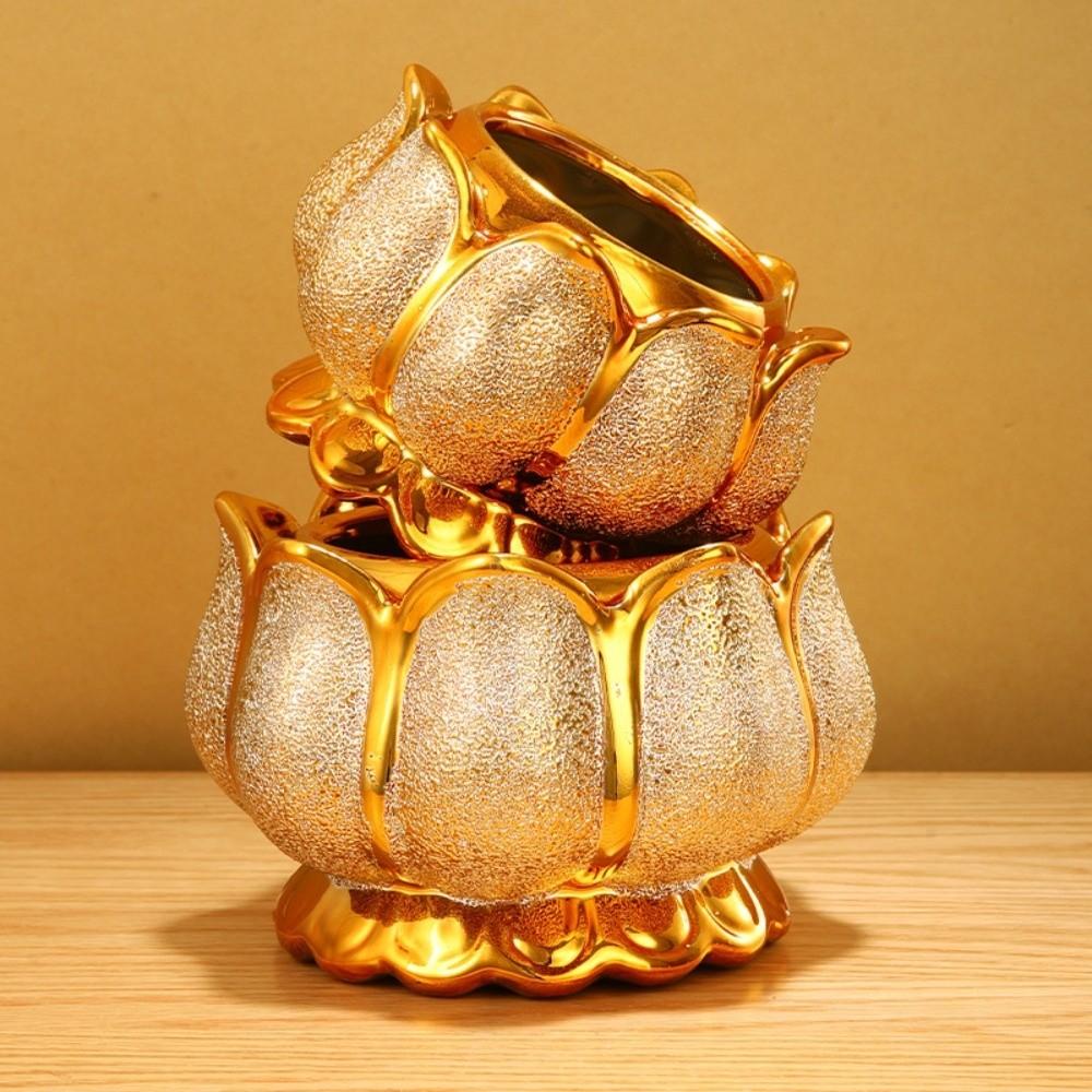 Decorative Lotus Incense Burner Traditional Incense Bowl Chinese-Style Incense Censer Meditation