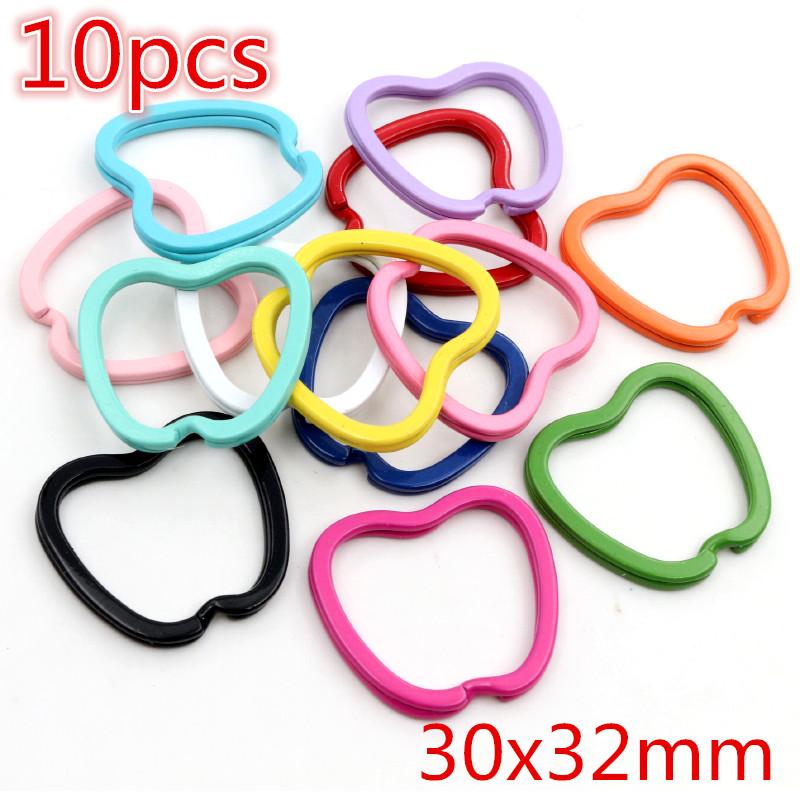New Colors Mixed Alloy Open Rings Lobster Clasp Hooks DIY Keychain Jewelry Making Findings Supplies Accessories