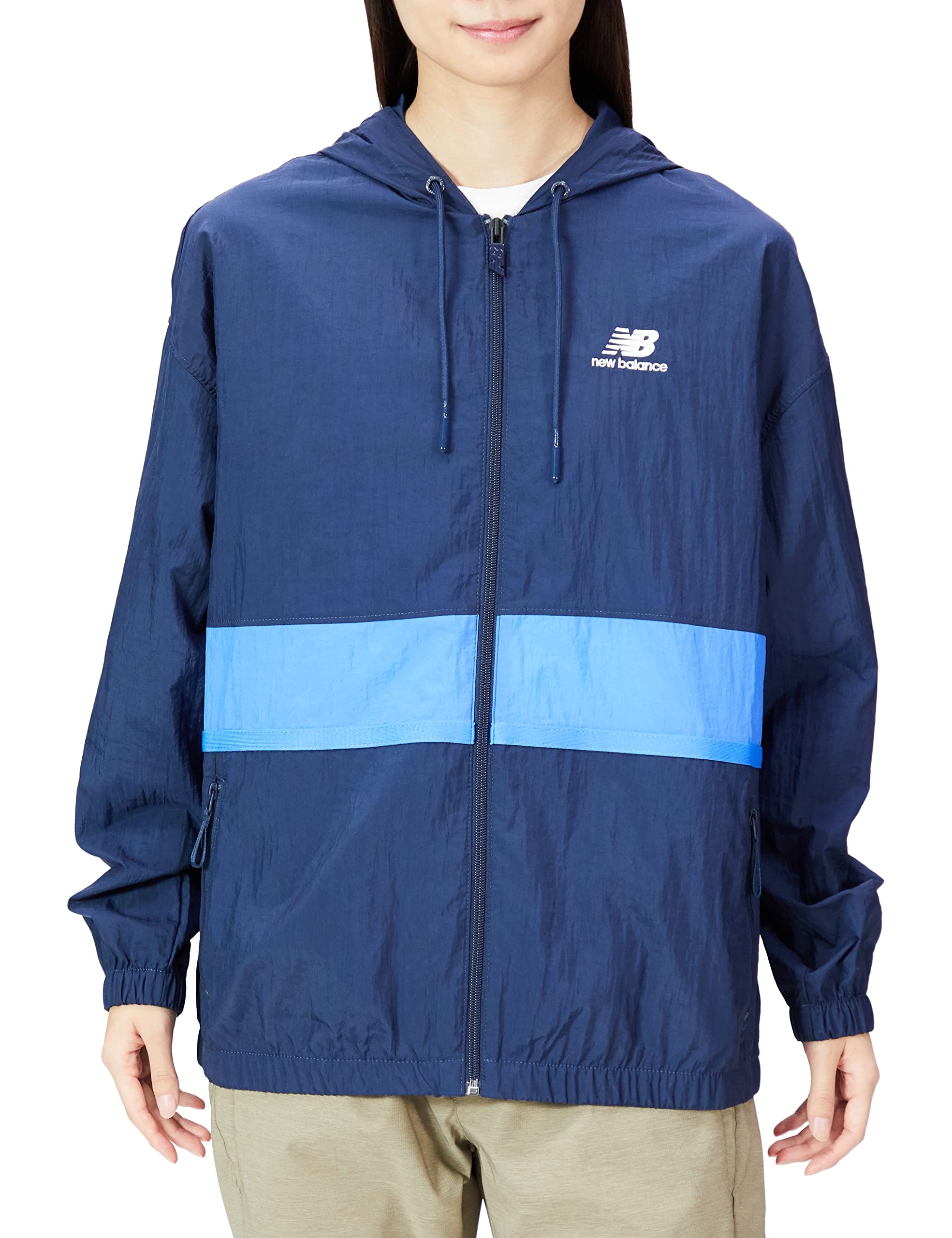 New Balance Women s NB Athletics Amplified Woven Jacket (WJ21500) NGO (Natural Indigo) Size M