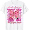 Groovy Coquette Test Day Do Your Best Testing Teacher Girl T-Shirt