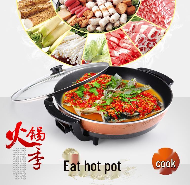Padella Elettrica Multifunzione Antiaderente con Spedizione Gratuita – Nuovo Stile BBQ, Friggitrice per Pancake e Padella Grigliata