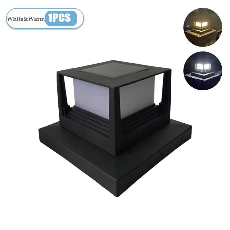 Wasserdichte Led-Licht Zaun Lampe Solar Panel Rohr Garten Straße Solar Landschaft Lampe Licht Heißer Solar Säule Post Kappe neue