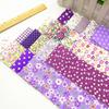 40 Pieces/Set Precuts Fabric 6.5x50CM Quilt Sewing DIY Jelly Rolls Purple Style Plain Weave Cotton Strip
