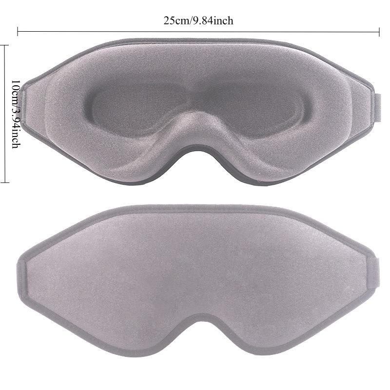 1PC Rebound Memory Foam 3d Three-dimensional Deep Eye Socket Light-shading Aviation Sleep Eye Protection Mask серый