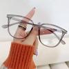 Occhiali da vista di lusso con design anti-luce blu da donna, grandi quadrati, per miopia, unisex, classici vintage, diottria, occhiali