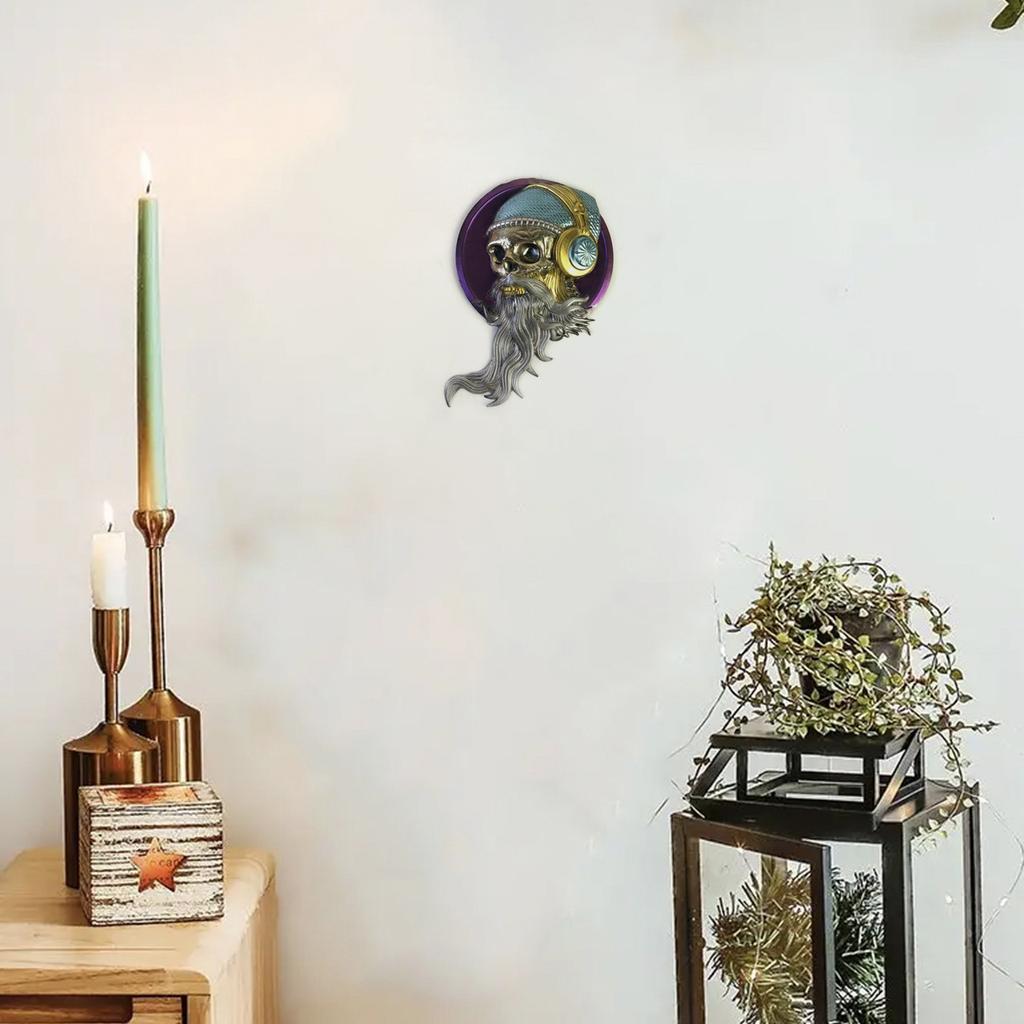 Easy to Clean Silicone Mold Long Bearded Skull Making Mould Wall Decoration Accessory Casting Mould for DIY Lover