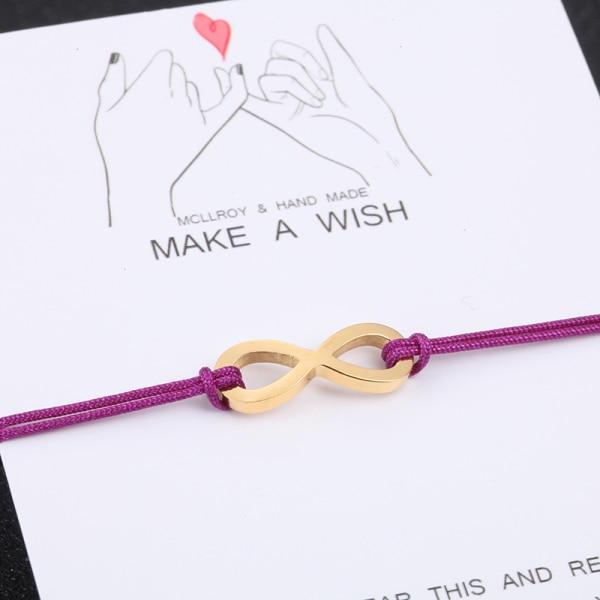 Пары Красные Браслеты Женские Бусины Из Нержавеющей Стали Бесконечная Любовь Черный Веревочный Браслет Женский Плетение Регулируемый Браслет Для Женщин Подарок