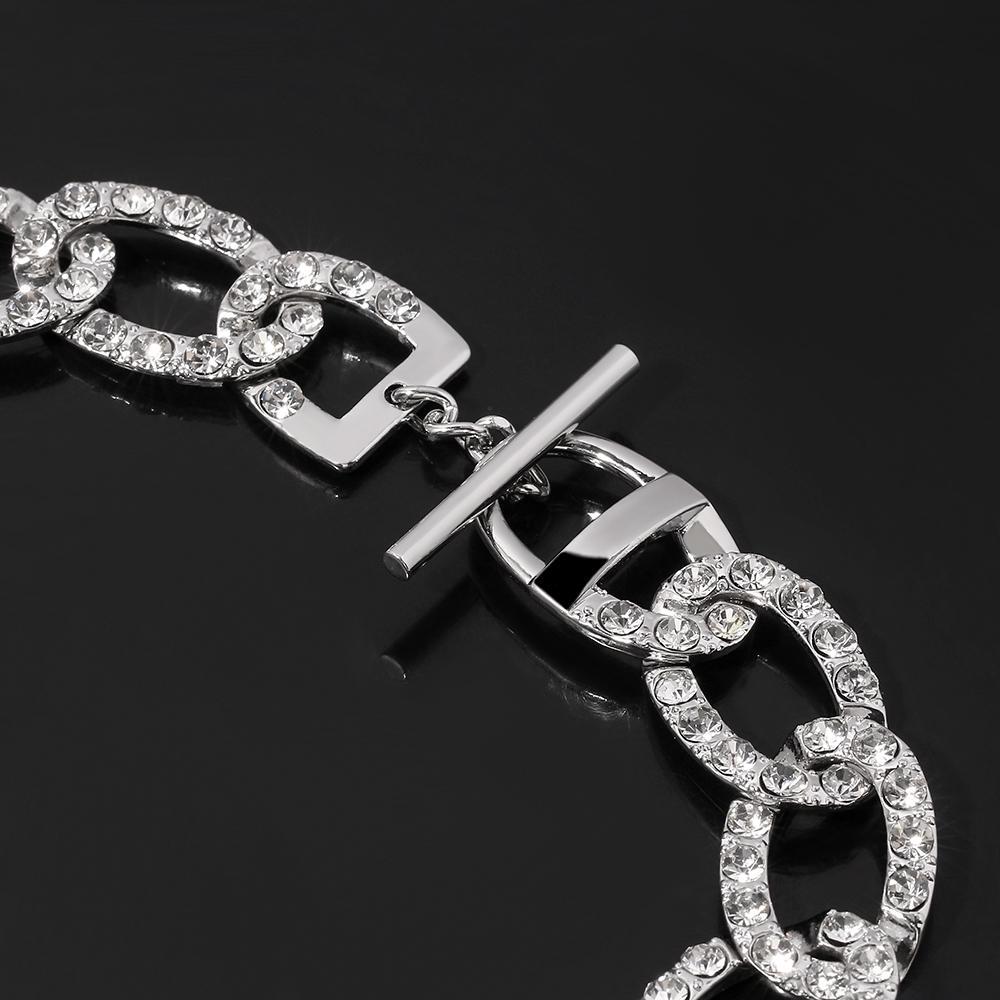 Parure 3 Pièces Ras De Cou Mode Paris - Strass Blanc Et Métal Couleur Argent Sans Nickel - Neuf Avec étiquettes