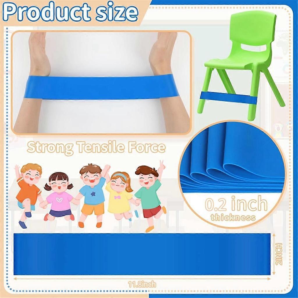 Chair Bands for Kids with Fidgety Feet for Chairs ADHD Tools(Blue)