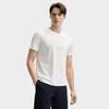 Fila White Series Simple Comfortable Versatile Knitted Short Sleeve T-Shirt Men Tops F11M523101F-WT