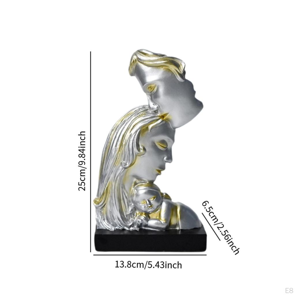 Abstract Art Family Sculpture Figurine Versatile Romantic Gift Modern Kissing Statue Ornament for