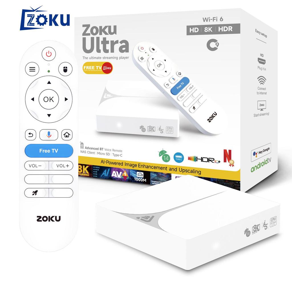 C9 Android TV Box S905X5M cu Ethernet Gigabit