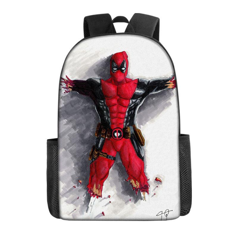 Deadpool Backpack Marvel Bag Deadpool Peripheral Batman Backpack School Bag