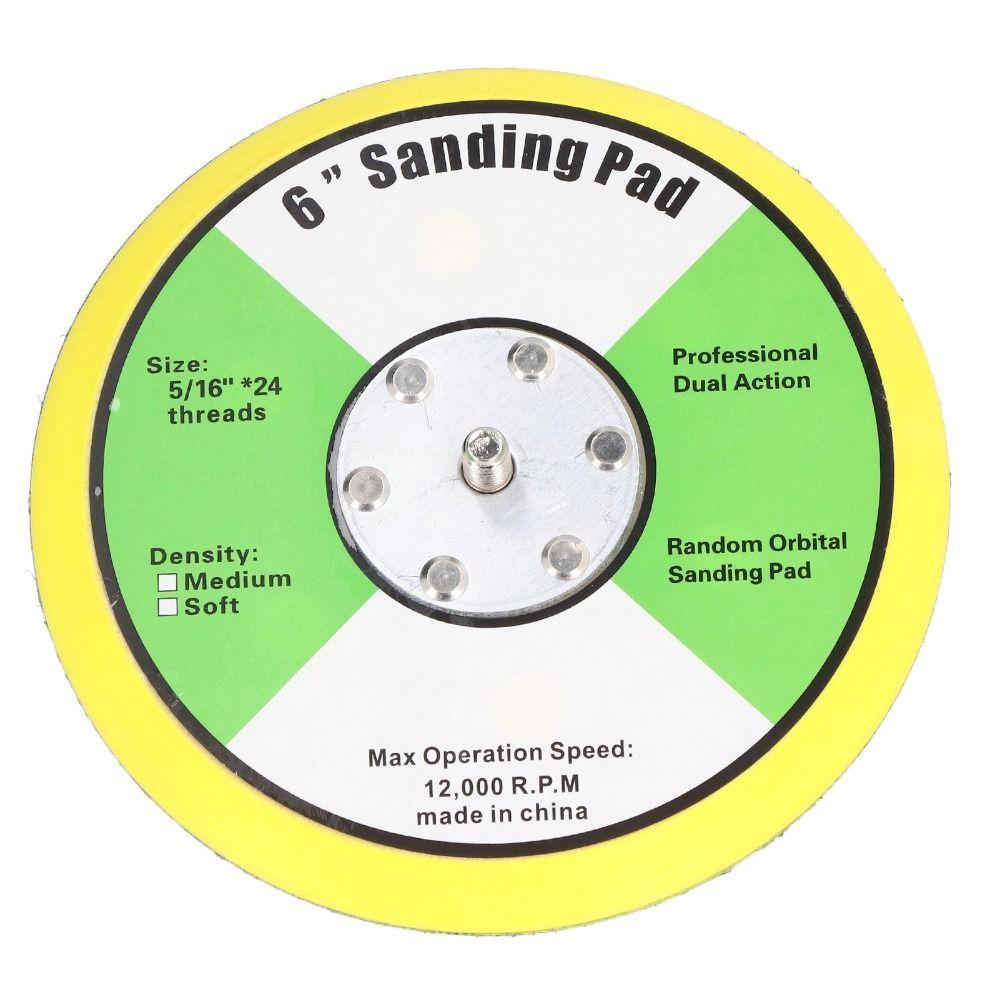 5 inch / 6 inch Backing Pad 5/16"-24 Thread Polisher Backing Pad  For Air/DA Random Orbital Sander