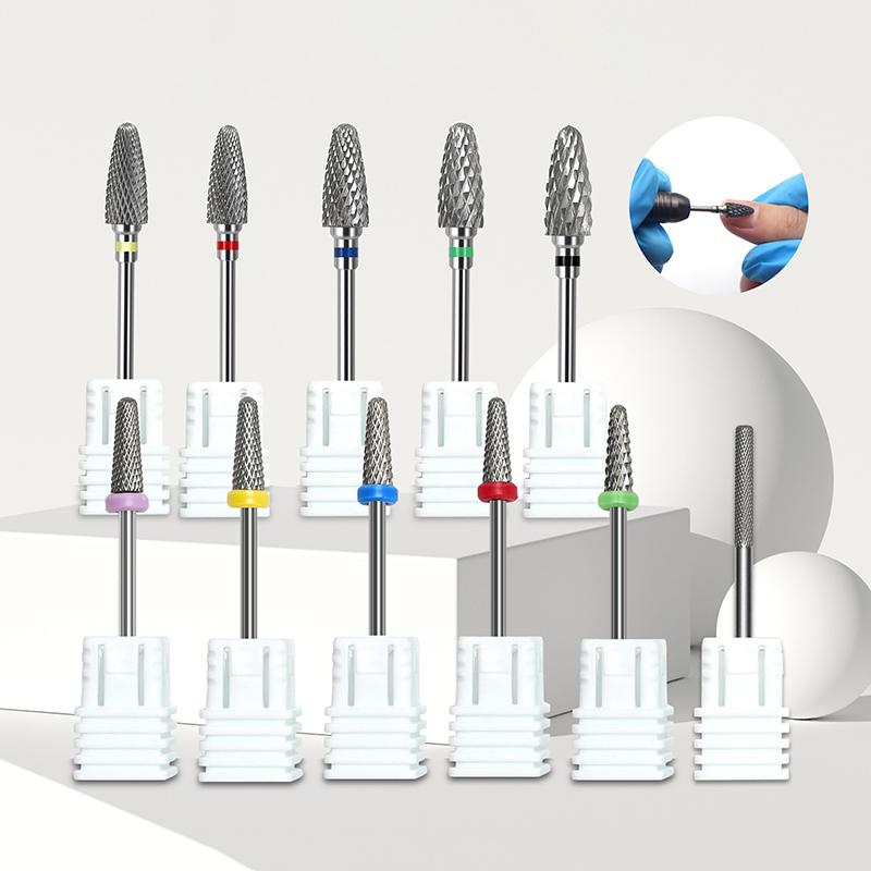 Tungsten Steel Nail Drill Bit Apparatus Nail Files Bits Electric Milling Cutter For Manicure Burr Drills Pedicure Tools