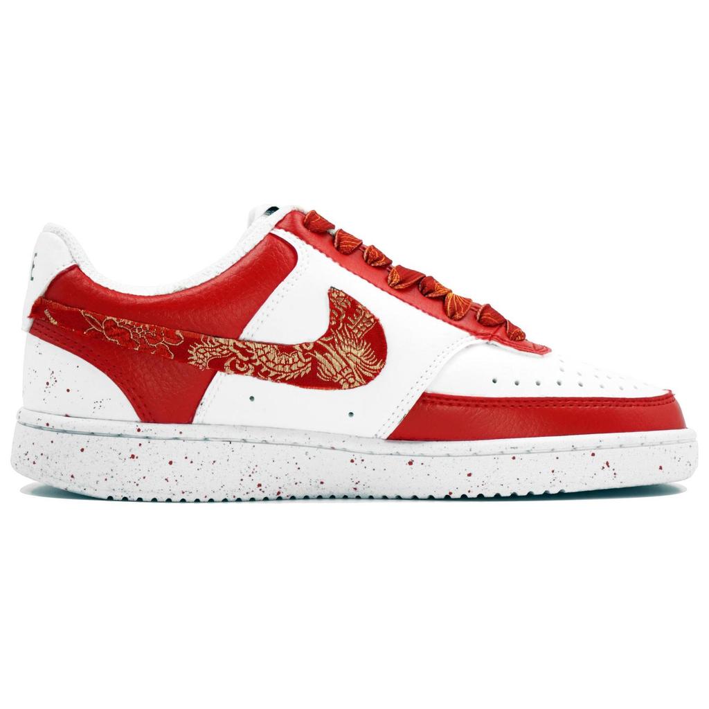Nike Court Vision 1 Wan Hua Nong, Xi Shang Xi, Box, Year Of The Dragon, Wedding Shoes Slip Resistant Cushioning Low top DH2987-101(Team113-S-BOX)