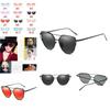 Stylish And Chic Women Ladies Retro Cat Eye Sunglasses Featuring Reflective Fashion Design