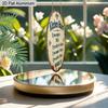 2D Flat Aluminum Rustic Farmhouse Kitchen Decor Round Metal Sign, Cute Family Manners Sign for Mom, Wife, Housewarming Gift, Pre-Drilled Holes for