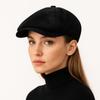 Casual Retro Forward Hat Adjustable Imitation Suede Newsboy Cap Classic British Hat Autumn Winter Wear