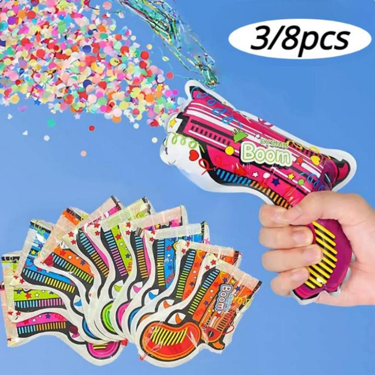 

Надувні феєрверки, ручні конфетті-попперс-гармати, самонадувні конфетті-іграшки для вечірок (8/13шт) 3pcs