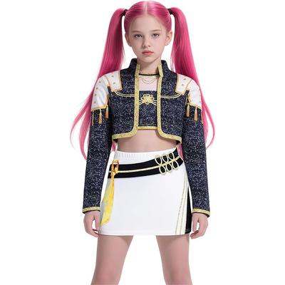 Dievčatá Deti K-Pop Lovci démonov Zoey Rumi Mira Cosplay Kostýmová súprava Maškarný kostým Idol Filmový Cosplay Deti Halloween Karnevalový oblek