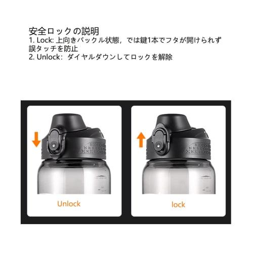 TSQIBU Water Bottle, Large Capacity (600ml, 800ml, 1000ml, 1500ml, 2000ml), Ultra-Lightweight, Leak-Proof, Portable, Heat-Resistant (Up to 100C), Boi