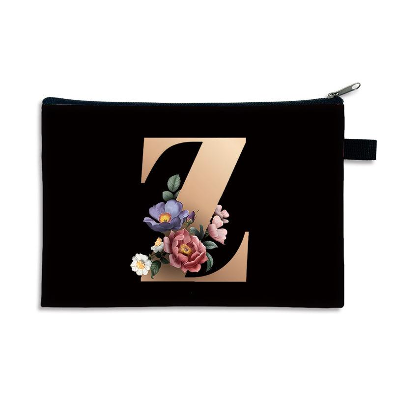 Kreativní potisk písmen malá taštička na drobné polyester zip malá taška multifunkční úložný prostor příruční peněženka