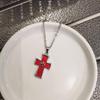 2025 Retro Dark Gothic Cross Necklace for Women - High-End Y2K Fashion Clavicle Chain