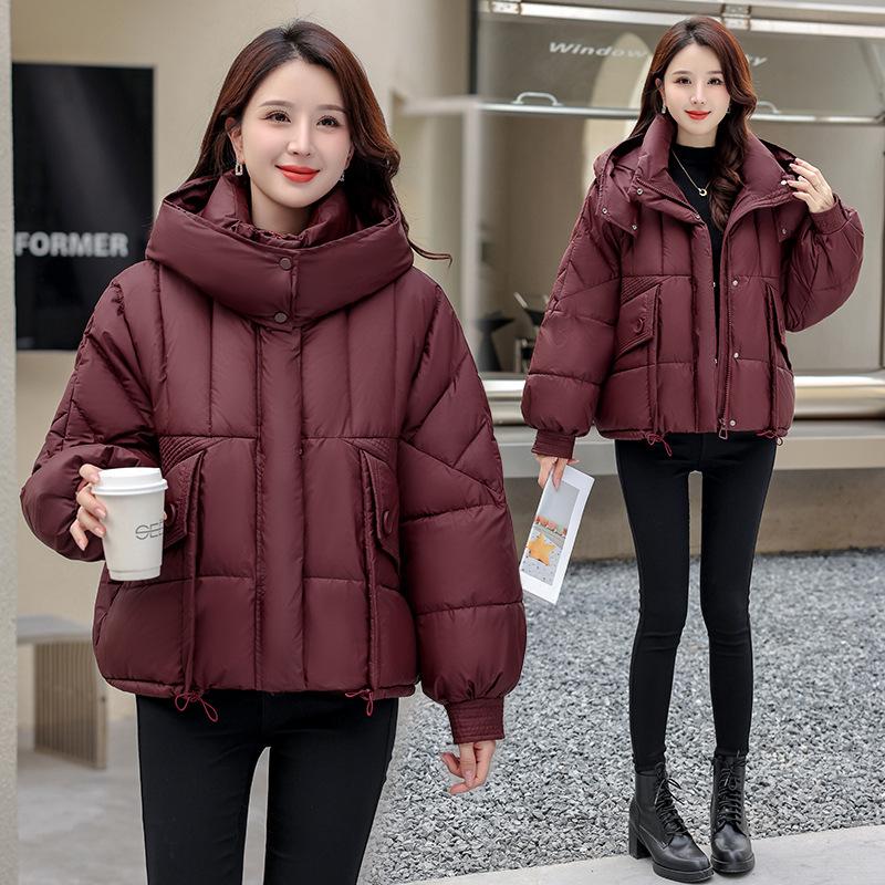 Cotton Clothes Women's Thickened Short 2025 Winter New Korean Loose Cotton Jacket Bread Padded Jacket Women's Warm Jacket
