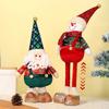 Christmas Decorations Figurine Christmas Standing Ornament with Retractable Spring Legs Home Holiday Decoration