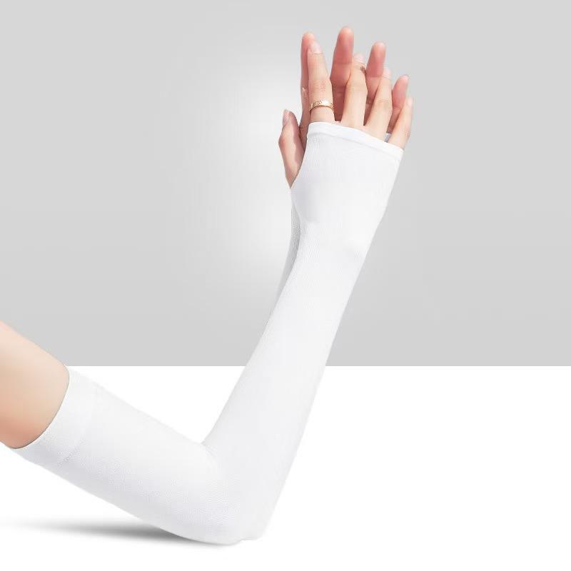 Unisex UV Protection Arm Sleeves, Ice Silk Cooling Sleeves, Thin Breathable Sun Sleeves for Cycling Running Outdoor Sports
