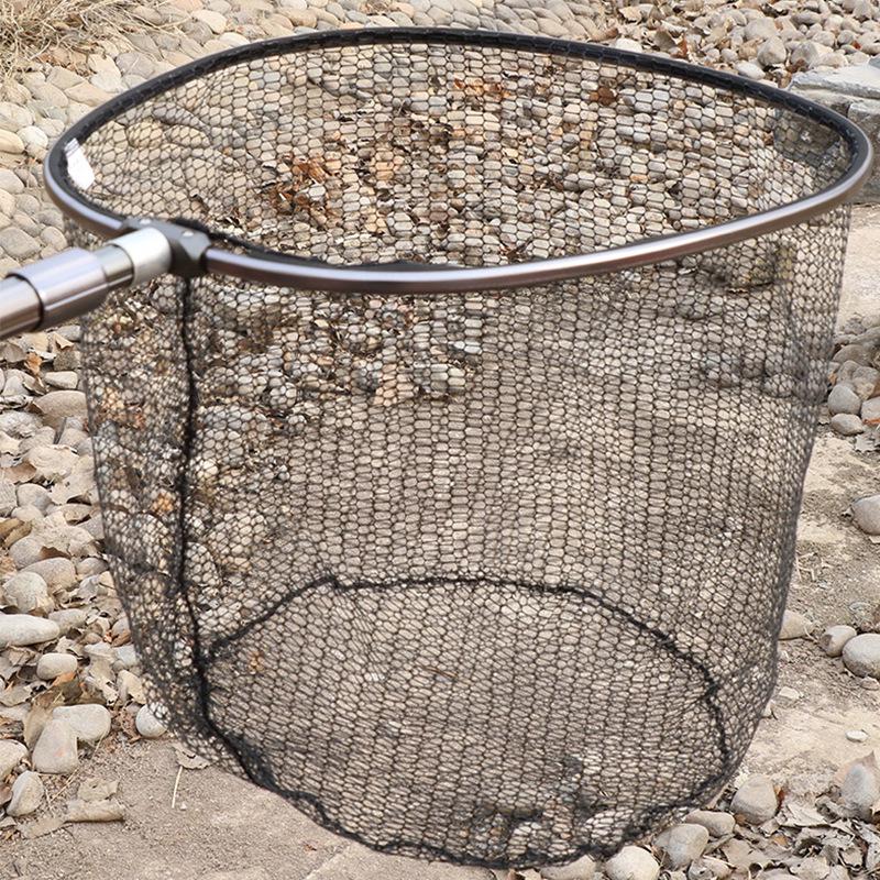 Large Aluminum Alloy Telescopic Fish Net with Foldable Mesh Bag