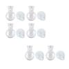 Hanging Transparent Vase Container with Suction Cup Hooks Window Propagation Stations for Living Room Propagating Office Decor