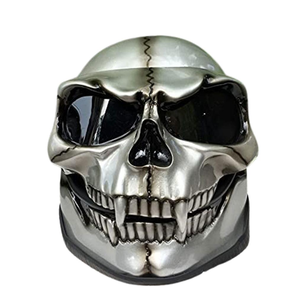 Ghost Skull Helmets Full Face Skull Helmets Motorcycle With Goggles Skeleton Skull Helmets With Lens Full Face Skull Skeleton