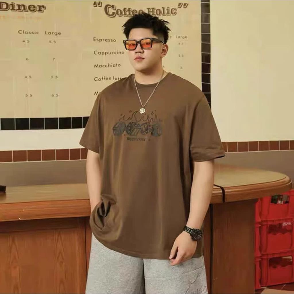 Fake two hundred matching stretch solid color fit wrinkle loose men's short-sleeved fashion short-sleeved top comfortable lightweight T-shirt