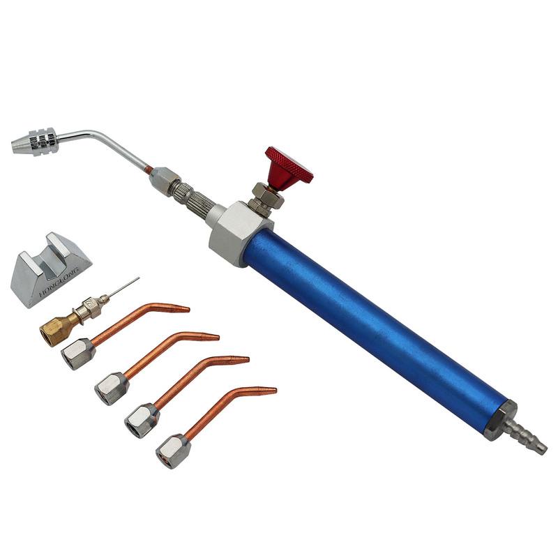 Universal Oxy-Hydrogen Gas Torch Flame Generator with 4 Copper Nozzles & Flashback Arrestor for HHO Polishing & Welding Machine