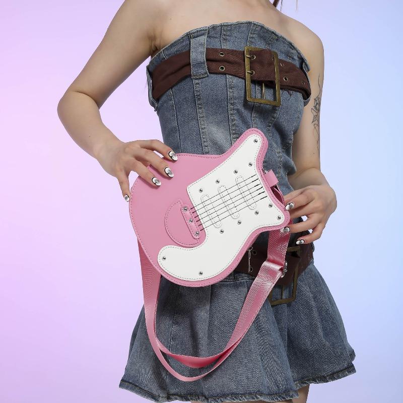 Special-shaped Bag, Shoulder Bag, Women's Bag, Guitar Shape, Women's Bag, Women's Bag.