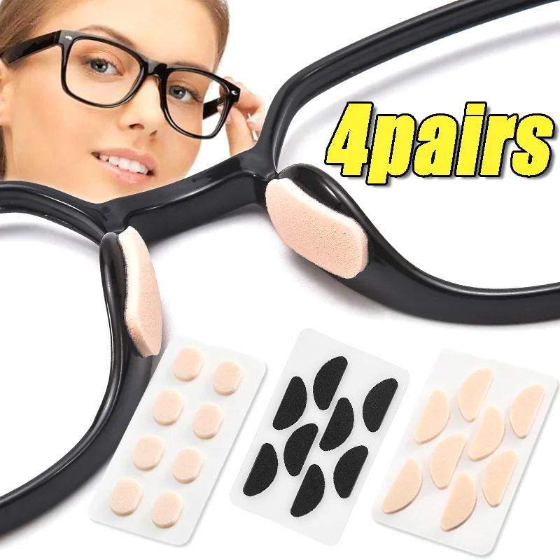 4 Pairs/Stickers Lightweight Wear Glasses Anti Slip Stability Wide Adaptability Skin Friendly Breathable