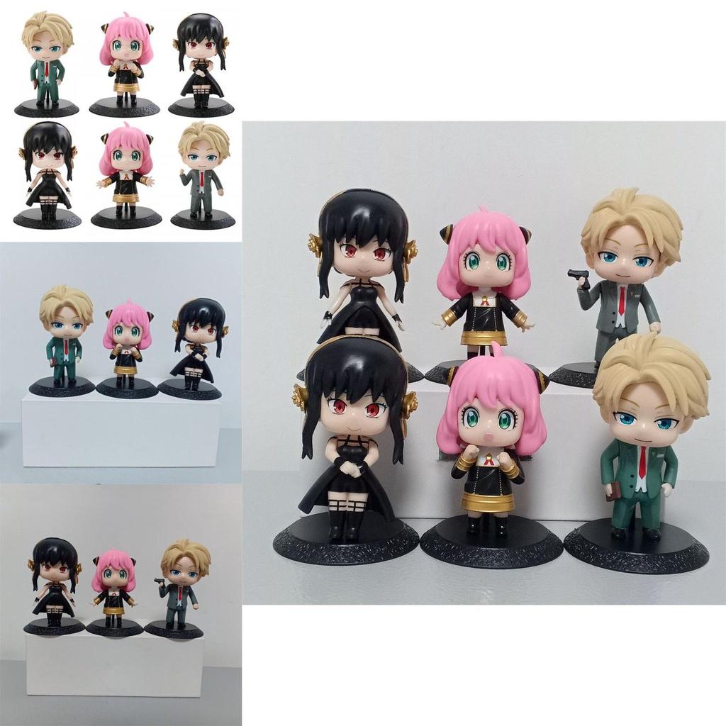 Spy X Family 6pcs/set Figures Lifelike Eyes And Convenient Palm Size
