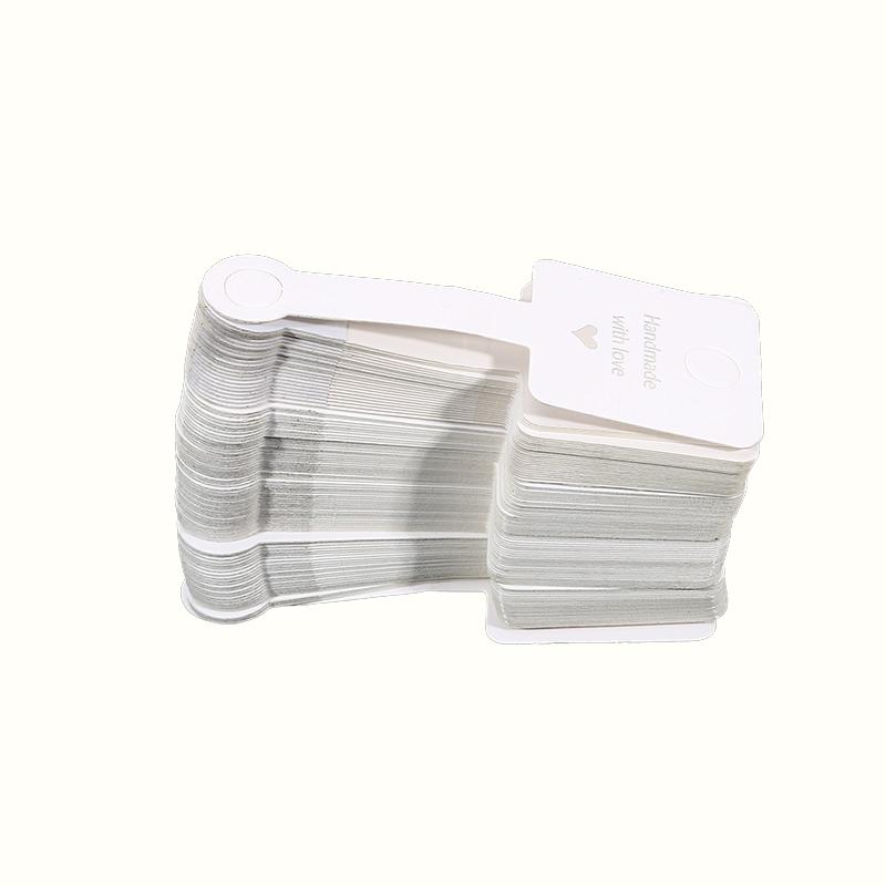 100pcs Foldable Kraft Paper Packing Cards For DIY Jewelry Display Holders Handmade Necklace Bracelet Retail Price Tags