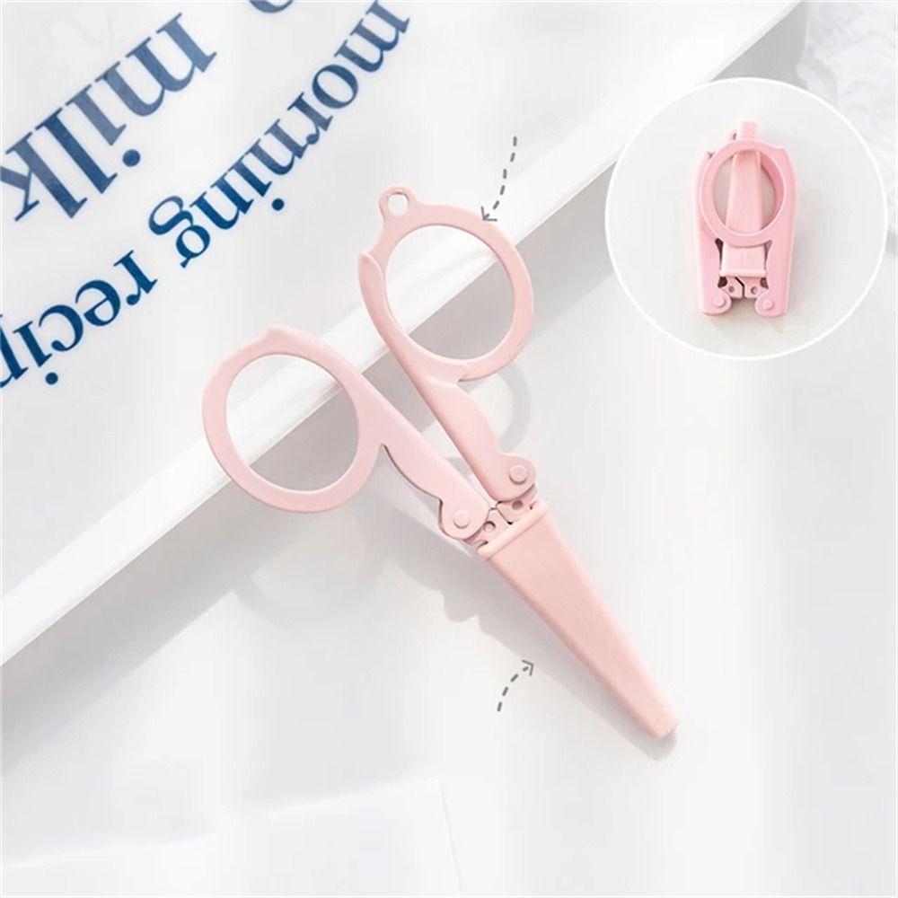 Paper Work Stationary Scissors Morandi Color Paper Cutter Folding Scissors  Office Supplies