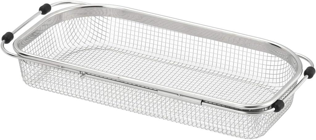 Yoshikawa Sliding Sink End Basket Made In Japan Shape Line Gift Wrapping SP1260 (Medium Deep)