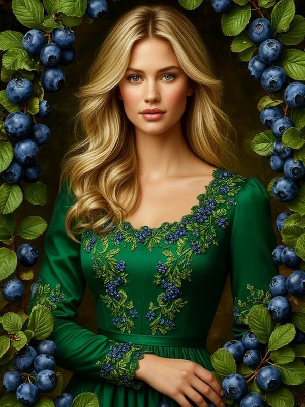 Diamond Painting New Collection Beautiful Woman and Blueberry Diy Full Square Round Drill Rhinestone Embroidery Sale Girl Mosaic Cross Stitch Kits