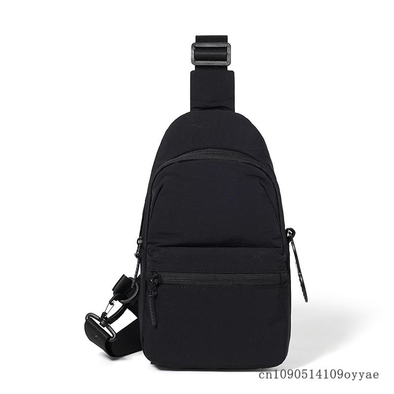 Men's Chest Bag, Fashionable Chest Messenger Bag, Niche Waist Bag, Large-Capacity Casual Commuter Shoulder Bag, Travel Backpacks