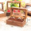 Rectangular Ring Storage Box Retro Lover Ring Display Box New Jewelry Box  Love Gift