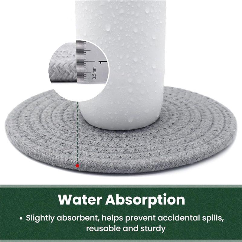 Good-7 Inch Trivets For Hot Dishes Thick Heat Resistant Large Coaster, Multifunctional Hot Pads Hot Pots And Pans, Fit For Table