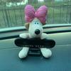 Bow-Knot Puppy Parking Sign Car Ornament Car Decoration Number Plate Driving Supplies