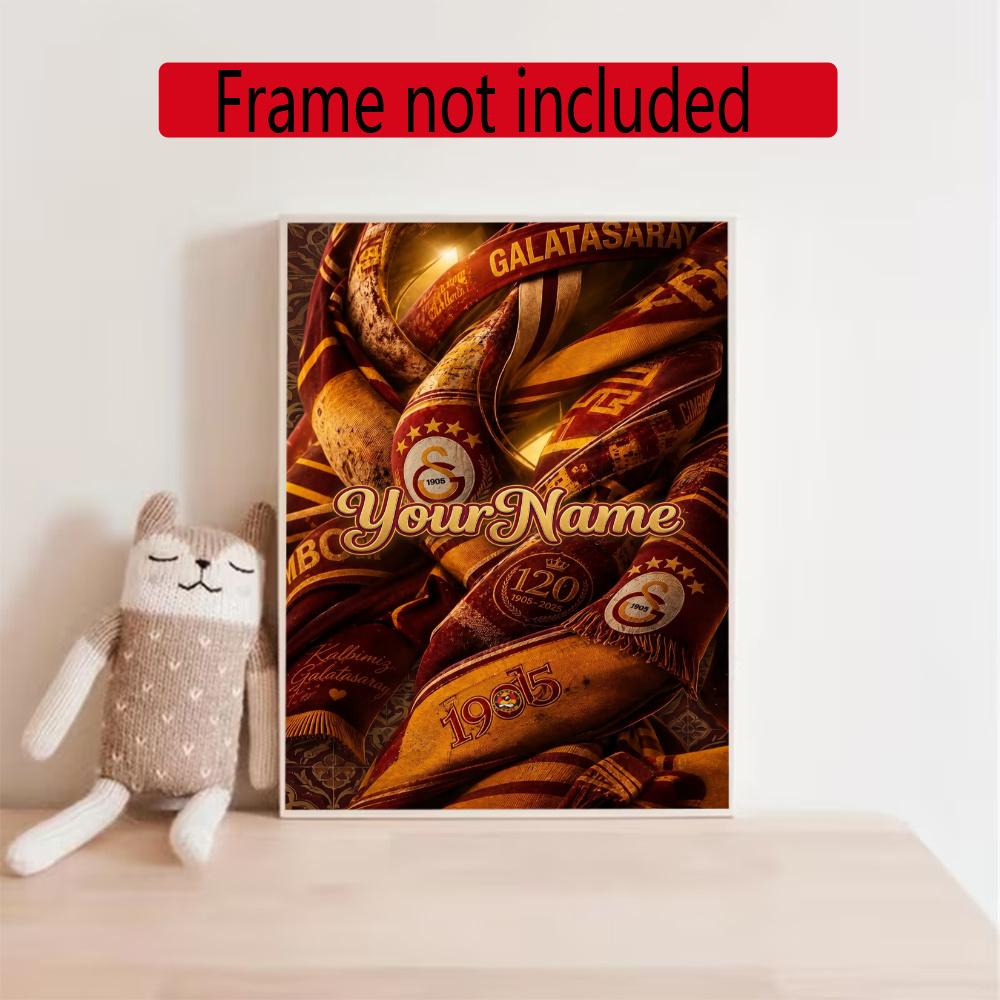 Galatasaray Personalized Text Diamond Painting Round Diamond Mosaic Rhinestones Diamond Embroidery Craft Kit Wall Decor Without Frame