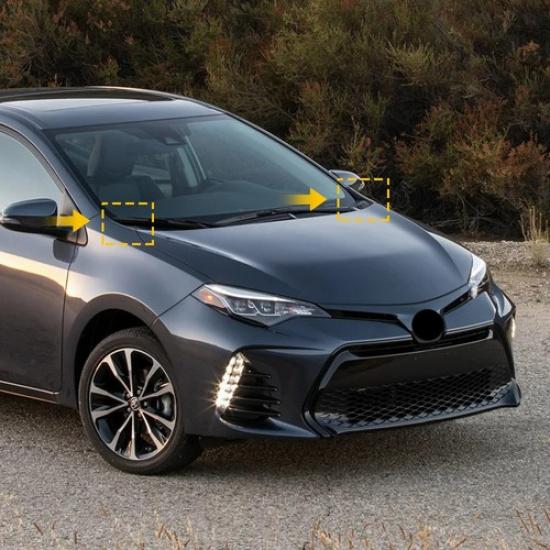 For 2014- Toyota Corolla LE 2X Left & Right Windshield Wiper Side Cowl Cover