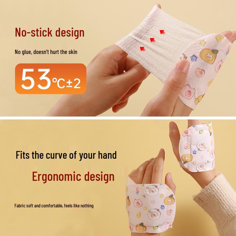 Portable Self-Heating Hand and Foot Warmer Stickers - Disposable Hot Compress for Winter